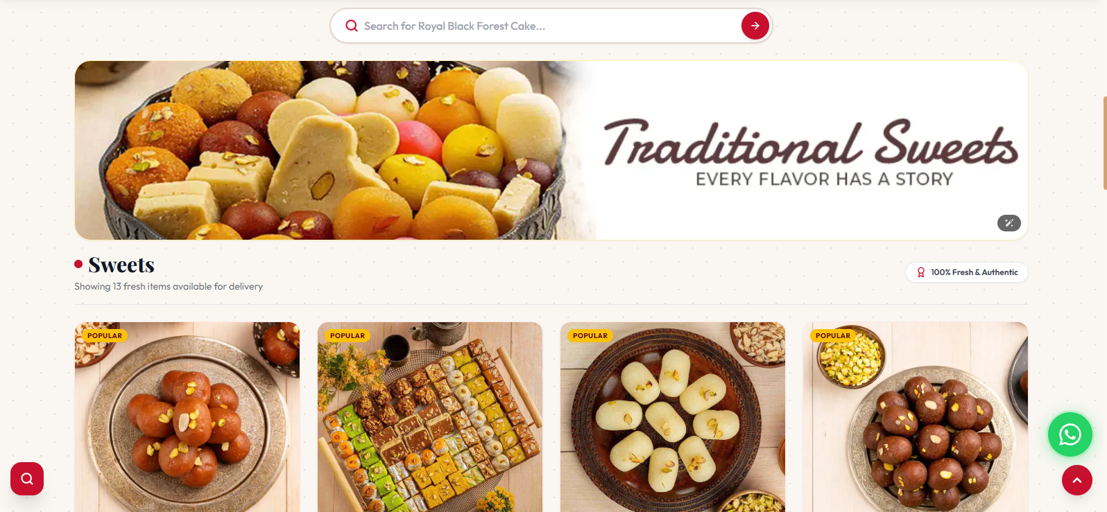 Alghani Bakers — سیستم و وب‌سایت