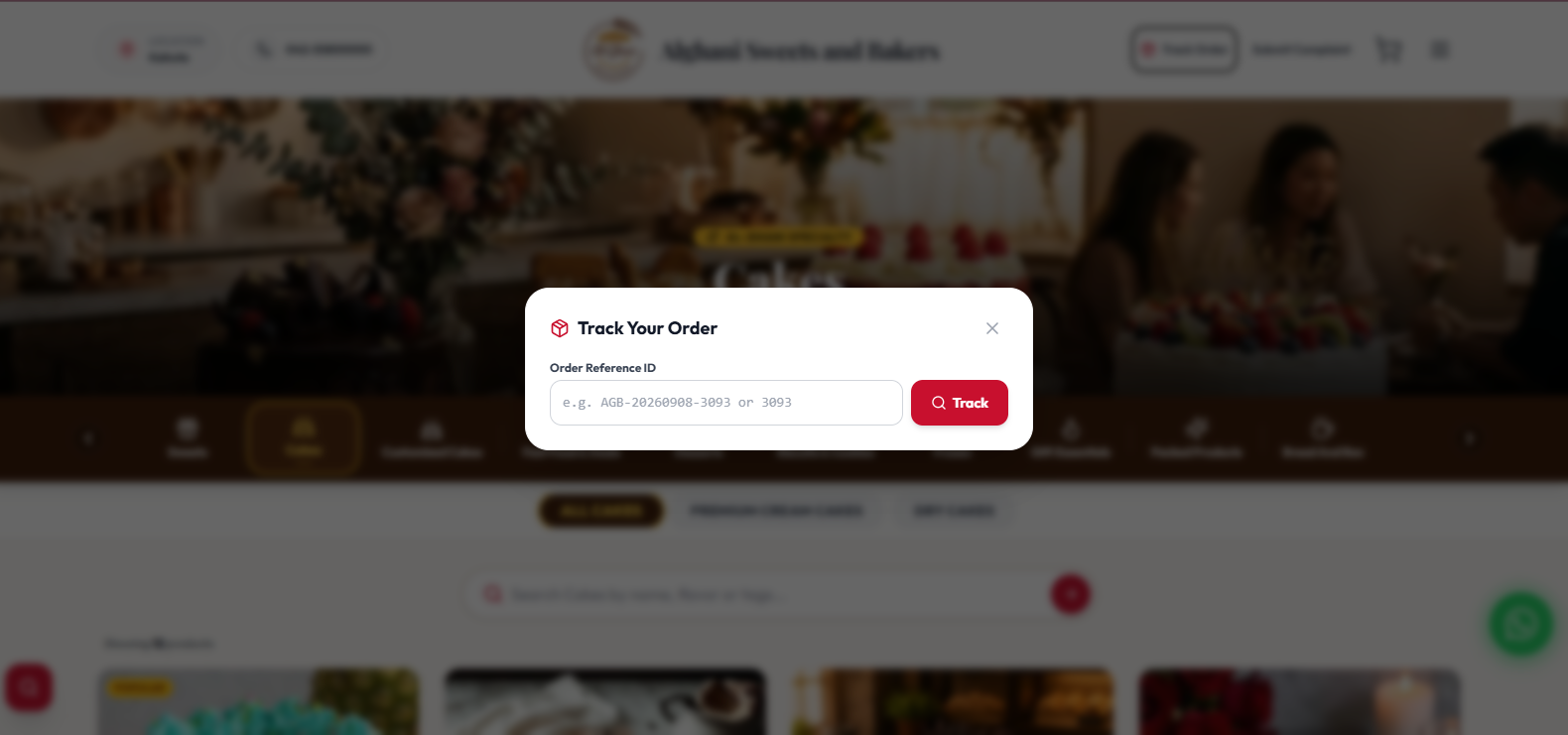 Alghani Bakers — سیستم و وب‌سایت